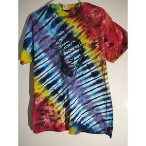 Tye dye t shirt Custom Tee Hippie Women Med Unisex  Fruit Loom Tie Die Vtg